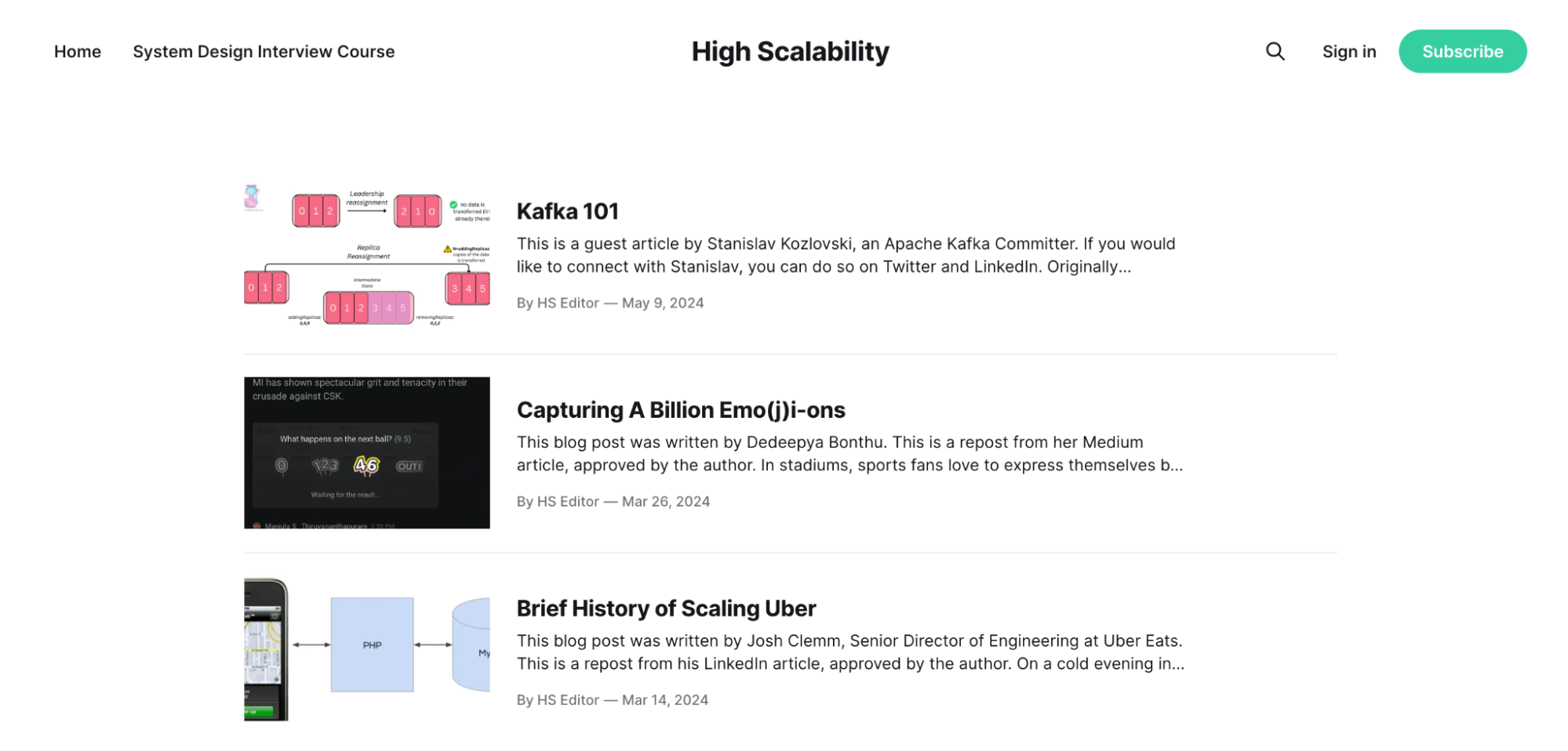 High Scalability Blog