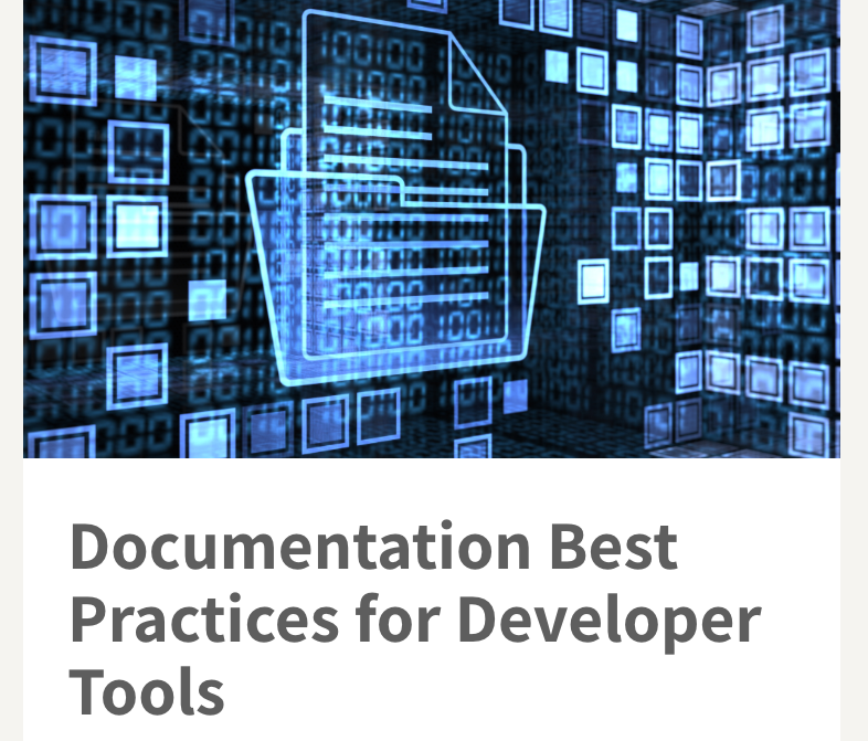 Technical blog post about Documentation Best Practices for Developer Tools