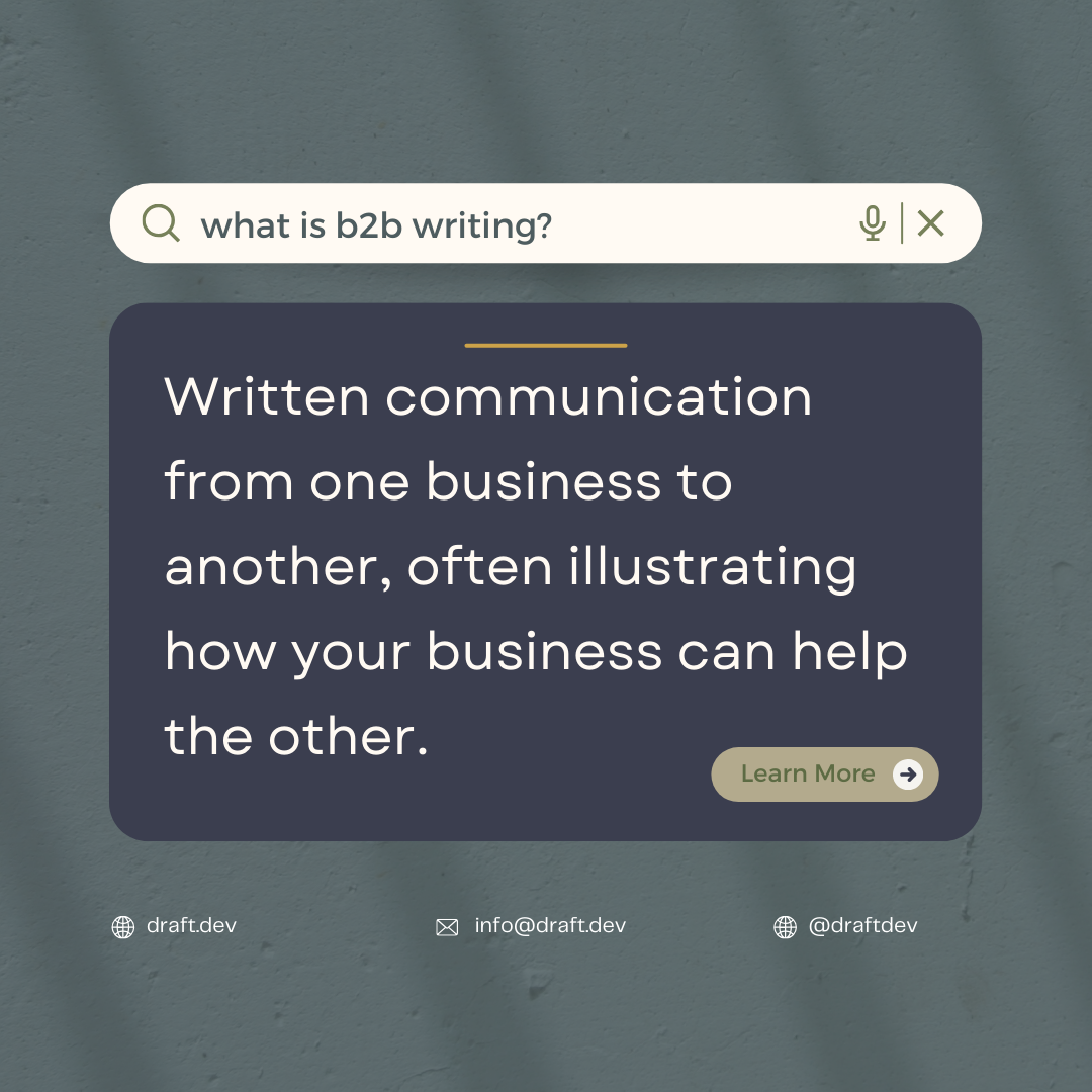 What Is B2B Writing?